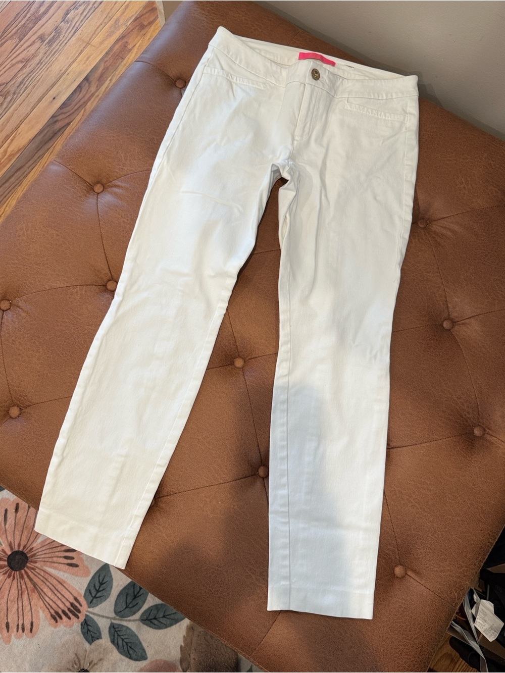 Lilly Pulitzer White Straight Leg Jeans